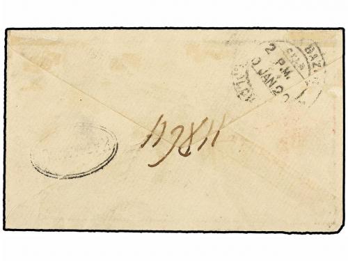 ✉ NEPAL. 1920 (7 Jan.). KATHMANDU to CALCUTTA. Indian 1/2 an