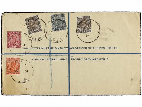 ✉ NEPAL. 1936 (15 Sept.). KATHMANDU to LONDON. Large indian 