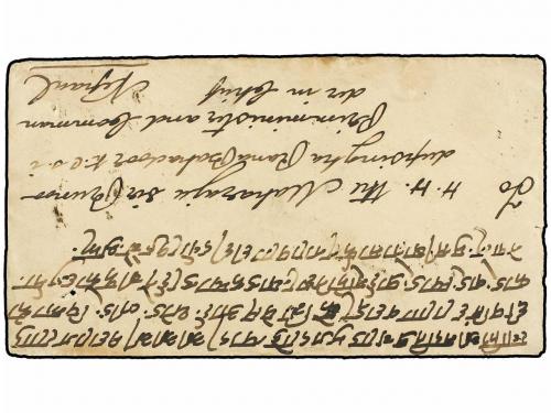 ✉ NEPAL. 1885 (Oct.). CALCUTTA to KATHMANDU. Unfranked cover