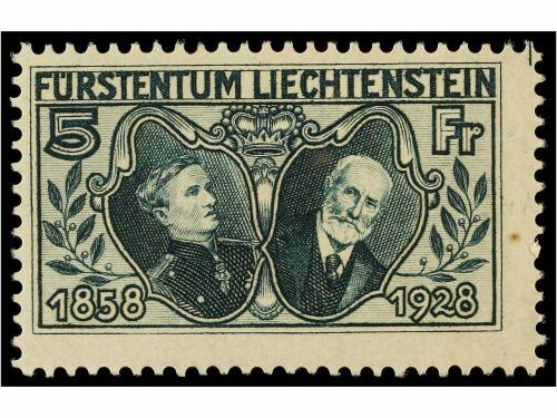 * LIECHTENSTEIN. Mi. 82/89. 1928. Complete set, light hinged