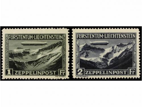 * LIECHTENSTEIN. Yv. A-7/8. 1931. Complete set, light hinged