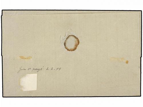 ✉ FRANCIA. 1874. MARSELLA a BARCELONA. 40 cts. naranja mat. 