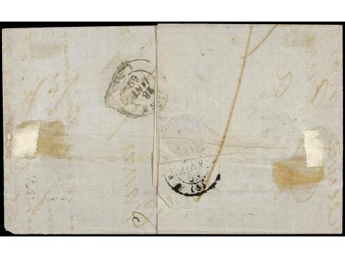 ✉ FRANCIA. Yv. 17Af. 1859. SISTERON a BARCELONNETTE. 80 cts.