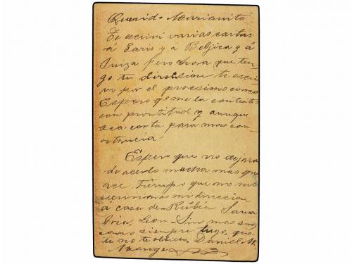 ✉ NICARAGUA. 1892. LEÓN a ALEMANIA. Entero Postal de 3 ctvos