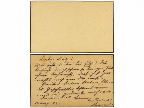 ✉ SALVADOR. 1893. Dos Enteros Postales de 2 ctvos. negro s. 