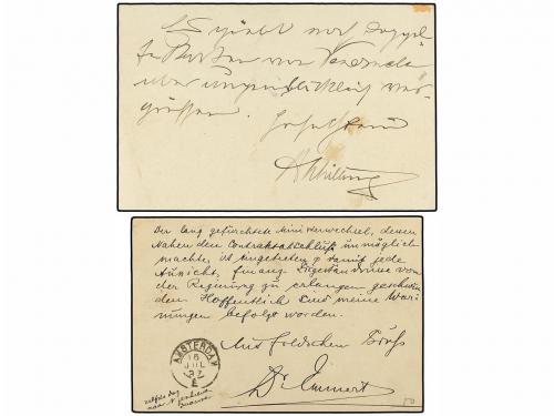 ✉ VENEZUELA. 1897-1929. Cuatro Enteros postales de 10 cts. r