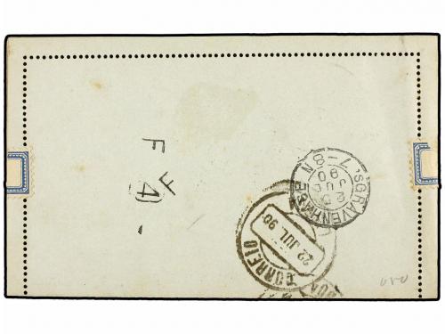 ✉ PORTUGAL: AZORES. 1890. ANGRA DO HEROISMO a HOLANDA. Enter