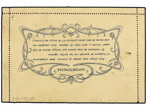 ✉ URUGUAY. 1905. MONTEVIDEO a BUENOS AIRES. Entero Postal de