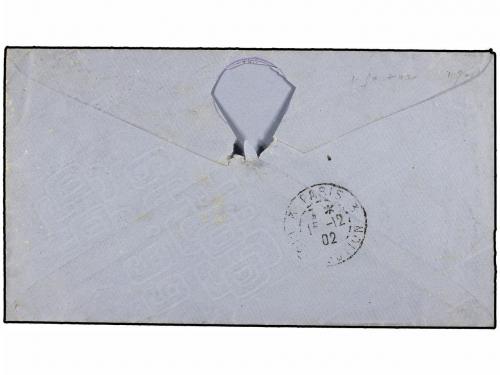 ¿ CUBA. 1902. HABANA a FRANCIA. Entero Postal USA de 1 cent.