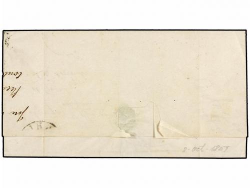 ✉ PANAMA. 1859. CARTAGENA (Colombia) a NEW YORK. Encaminada 