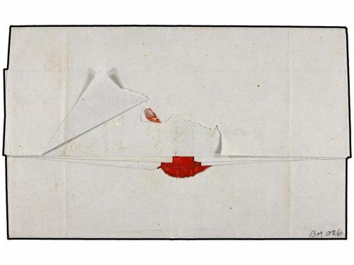 ✉ PANAMA. 1857. BUENAVENTURA (Colombia) a PANAMÁ. Marca de e