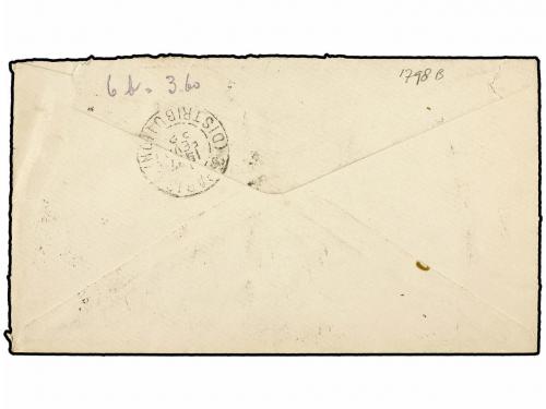 ✉ BRASIL. 1892. RIO DE JANIERO a PARIS. Entero postal de 200