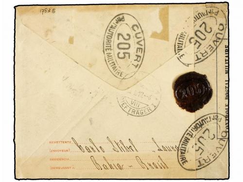 ✉ BRASIL. 1917. BAHIA a SUIZA. Entero postal de 100 reis con