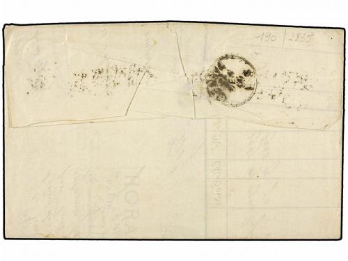 ✉ FRANCIA. 1866. MARSELLA a GENOVA. 40 cts. naranja. Mat. FR