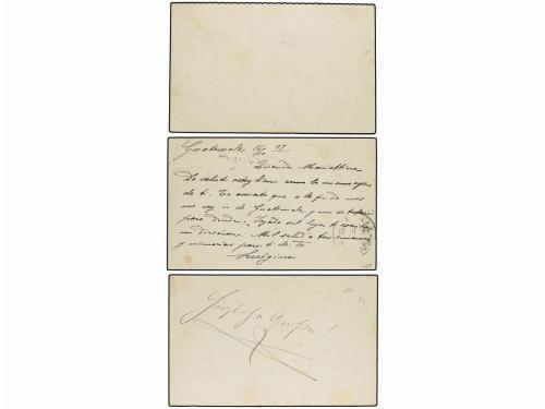 ✉ GUATEMALA. 1897-98. 3 enteros postales de 3 ctvos. (2) y u