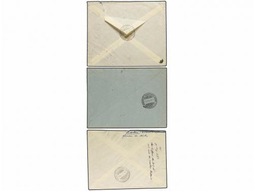 ✉ COLOMBIA. 1919-32. SCDTA. 3 cartas circuladas a Alemania y