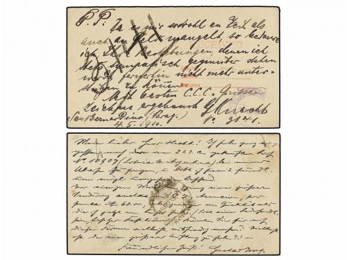 ✉ PARAGUAY. 1910-19. 2 Enteros postales de 2 cts. y 4 ctvos.