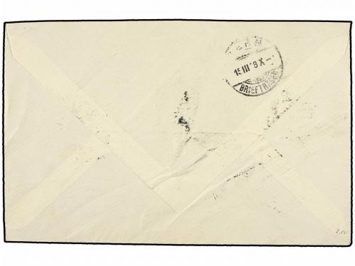 ¿ CAMERUN. 1918. DUALA a SUIZA. 2 cts., 4 cts., 15 cts. y 25