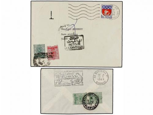 ✉ ARGELIA. 1950-69. Conjunto de 5 cartas o tarjetas, tasadas