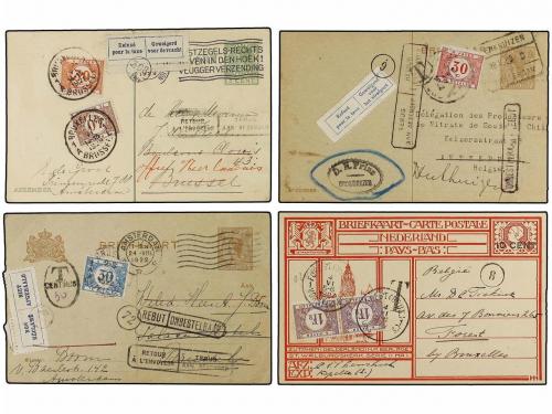 ¿ HOLANDA. 1922-33. Conjunto de 9 enteros postales holandesa