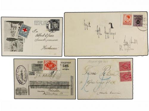 ✉ YUGOSLAVIA. 1934-41. Conjunto de 7 cartas o tarjetas circu