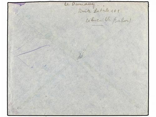 ✉ AFRICA ECUATORIAL FRANCESA. 1950. LIBREVILLE a FRANCIA. 10