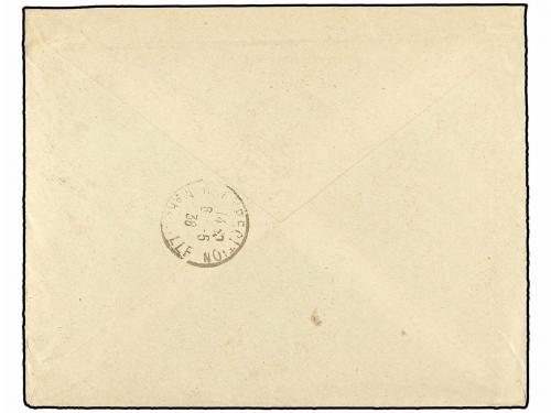 ✉ LETONIA. 1958. RIGA a FRANCIA. 20 cts. rosa (2) tasada a l