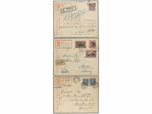 ✉ CHILE. 1902-10. Conjunto de 5 sobres enteros postales de c