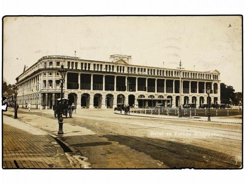 ✉ CHINA. (1930 ca.). SINGAPUR (RAFFLES HOTEL) a SHANGHAI (Ch
