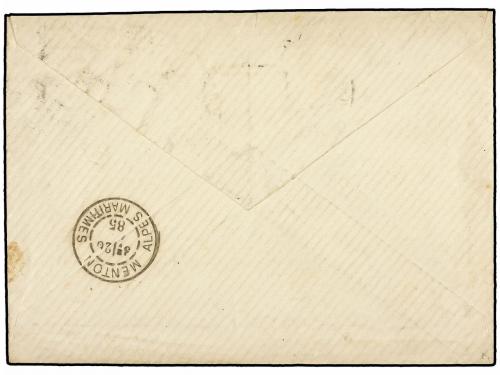 ✉ FRANCIA. 1885. OFFENBACH (Alemania) a FRANCIA. Circulada s