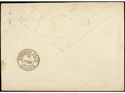 ✉ FRANCIA. 1885. OFFENBACH (Alemania) a FRANCIA. Circulada s