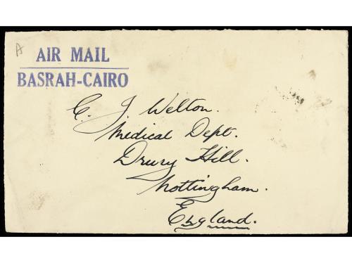 ✉ IRAN. Mi. 587, 590. 1929. Cover sent to GREAT BRITAIN. AIR