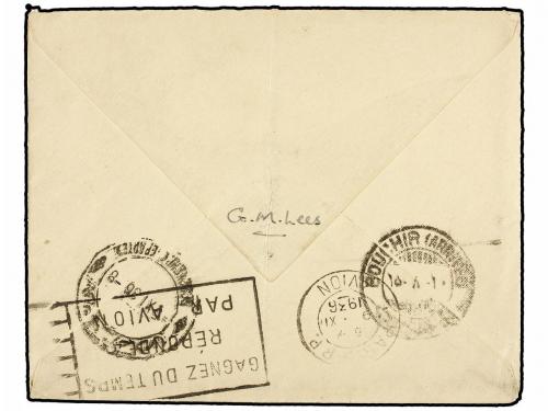 ✉ IRAN. 1936 (10-X). CHIBAZ to GREAT BRITAIN. AIR MAIL cover