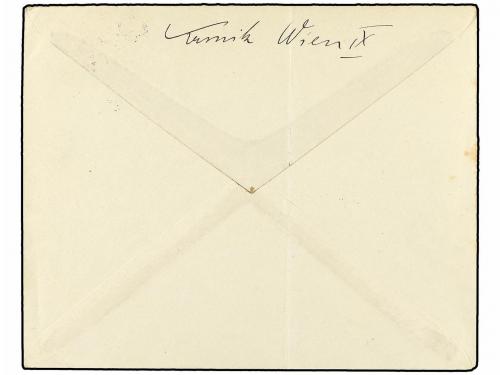 ✉ ITALIA: FIUME. 1919. VIENA a FIUME. 2 ch. violeta, tasada 