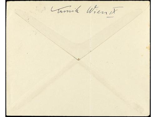 ✉ ITALIA: FIUME. 1919. VIENA a FIUME. 2 ch. violeta, tasada 