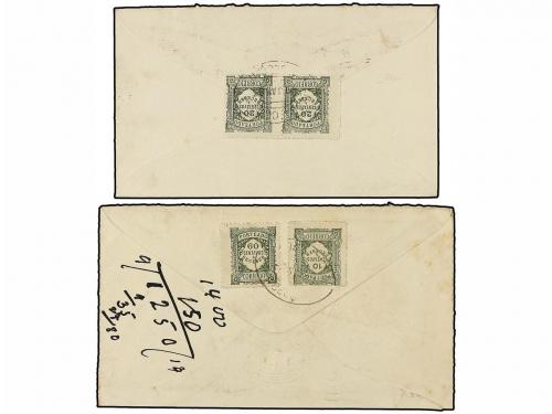 ✉ PORTUGAL. 1923. LONDON a LISBOA. 2 cartas circuladas con s