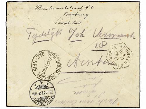 ✉ LUXEMBURGO. 1937. VOORBUG (Holanda) a ECHTERNACH (Luxembur