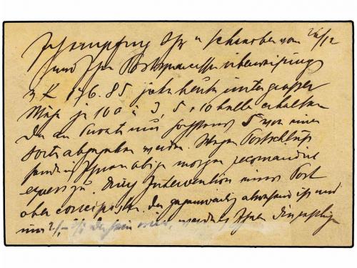 ✉ CHECOSLOVAQUIA. 1919. PRAGA a VIENA. Entero postal de Aust