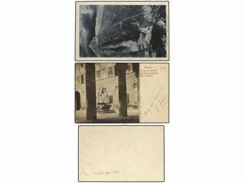 ✉ URUGUAY. 1903-22. Entero postal interior y 2 tarjetas proc