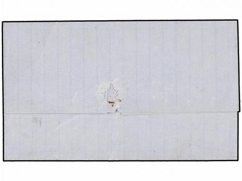 ✉ GIBRALTAR. Ed. 58. 1861. GIBRALTAR to CÁDIZ. Envuelta circ