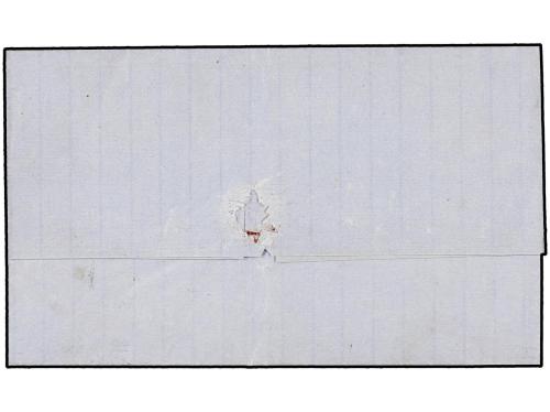 ✉ GIBRALTAR. Ed. 58. 1861. GIBRALTAR to CÁDIZ. Envuelta circ