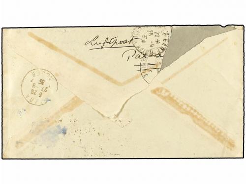 ✉ SUECIA. 1935. STOCKHOLM to ALGERIA. 10 ore violet and 25 o