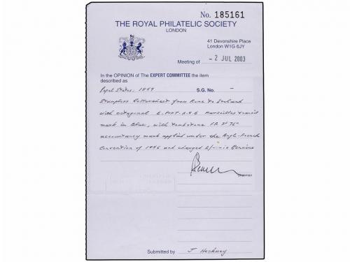 ✉ ITALIA ANTIGUOS ESTADOS: ESTADOS PONTIFICIOS. 1859. ROMA a