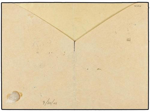 ✉ ALBANIA. Mi. 297 (2) + P4. 1911. DURRES to ELBASAN. 2Q., r