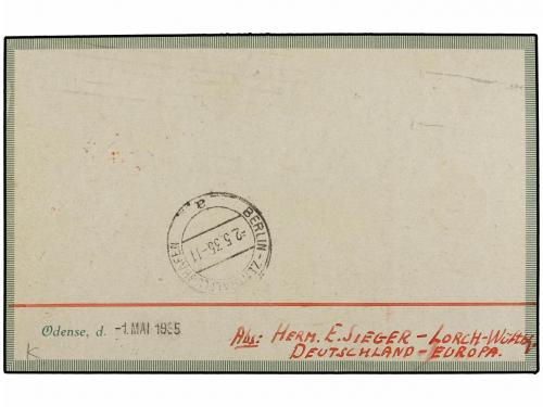 ✉ ZEPPELIN. 1935 (I-V). DINAMARCA. ODENSE a BRASIL. 15 ore r