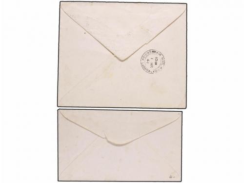 ✉ GUAYANA BRITANICA. 1941-45. Two covers, one unfranked and 