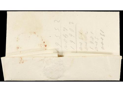 ✉ ESPAÑA: PREFILATELIA. 1834. ARCOS DE LA FRONTERA a Cádiz. 
