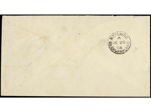 ✉ BECHUANALAND. Sg. 34 (2). 1894. GABERONES to MAFEKING. 2 d