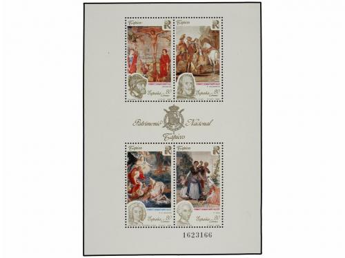 ** ESPAÑA. Ed. 3090. PATRIMONIO NACIONAL. Hojita bloque COLO