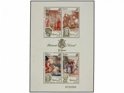 ** ESPAÑA. Ed. 3090. PATRIMONIO NACIONAL. Hojita bloque COLO